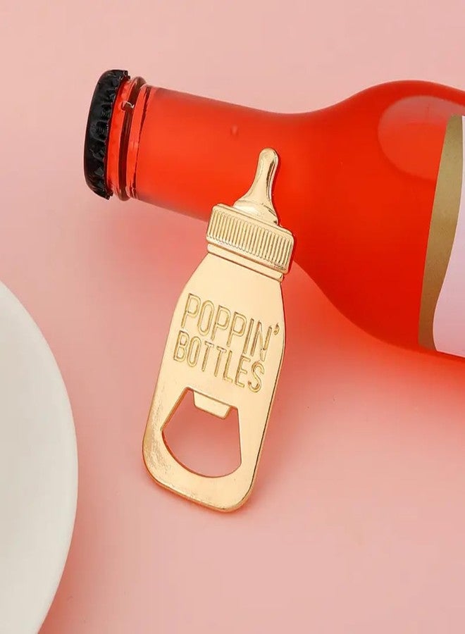 WARMINGO DE Baby Shower Return Gifts for Guests Friends & Relatives | Bottle Shaped Gold Bottle Opener Souvenirs | Party Wedding Favors | Unique Party Giveaway (5 Gift Pack) - Image 4